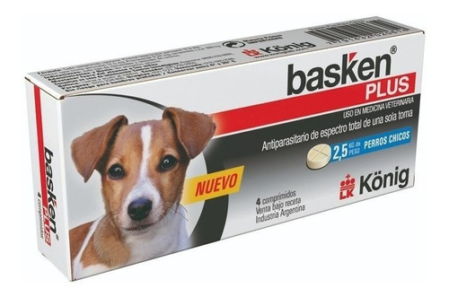 Basken Plus Antiparasitante Perro X 4 Comp Hasta 10 Kg