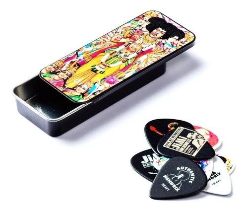 Uñetas Dunlop Jh-pt02m Hendrix Med- Bold As Love Lata X12u