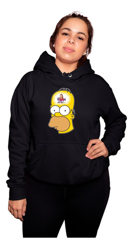 Sudadera Xxl Con Capucha De Homero Simpson Y El Mono Mojo