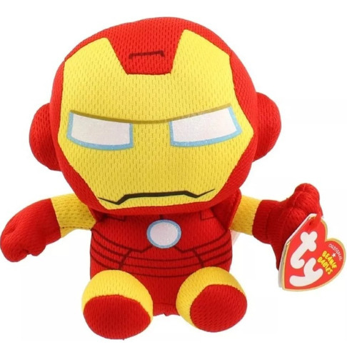 Marvel Avengers Iron Man Peluche 16cm Ty Color Rojo