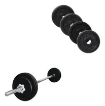 Comprar Set 40 Kilos Pesas + Barra Cromada (recta Ó Z)