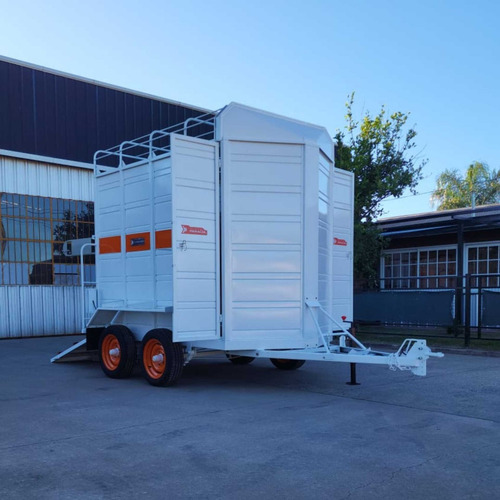 Acoplado Trailer Abierto Para 2 Caballos Carro Batan Jaula