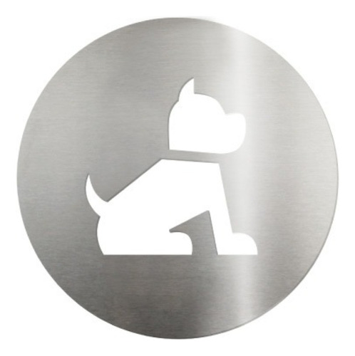 Biotag Placa De Sinalização Para Pet Friendly - Aço Inox