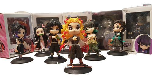 Demon Slayer, Set De 8 Figuras Qposket Versión Gen, 14 Cm