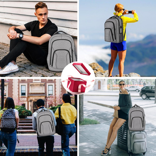 Mochila Grande Para Computadora Portátil De Viaje, Mochila Y