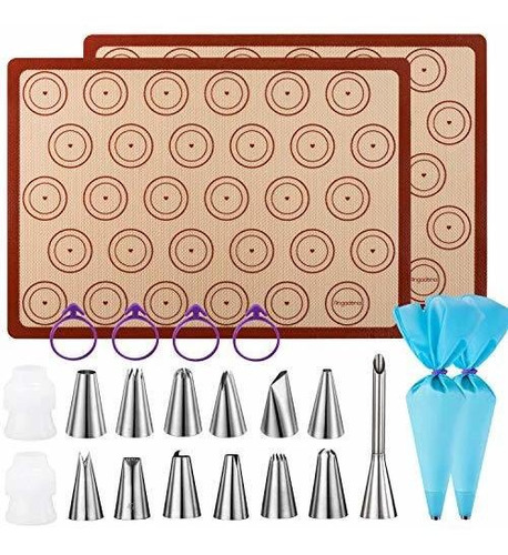 Macaron Baking Kit Tapete De Silicona  Juego De 23 Piez...