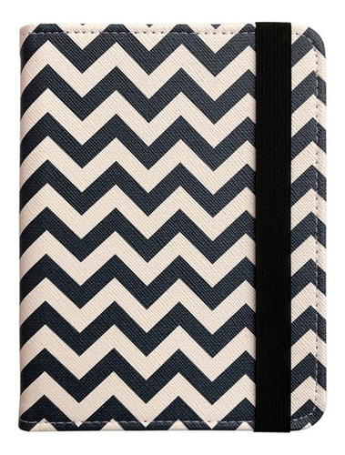 Capa Case Kindle Paperwhite 7ª Geração Auto Hibernação Cor Chevron Azul