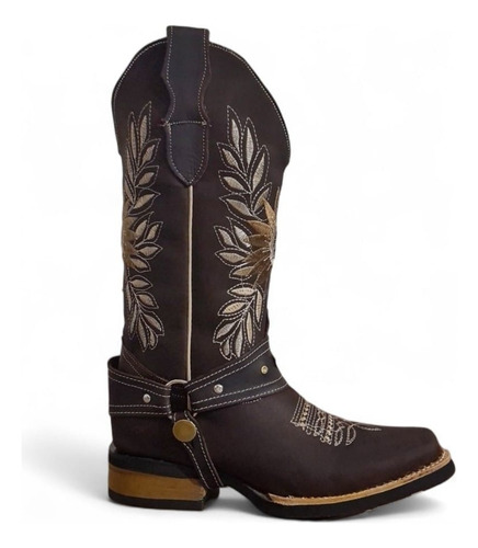 Bota Rodeo Vaquera Dama Cuero Sara Franco
