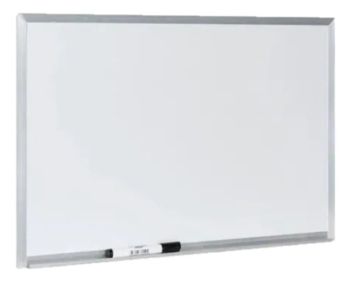 Lousa Aluminio Canetão branca com suporte quadro escrever lição 70x50cm
