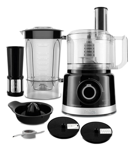 Multiprocessador Pmp1500p Turbo 5 Em 1 900w Preto Philco 110V