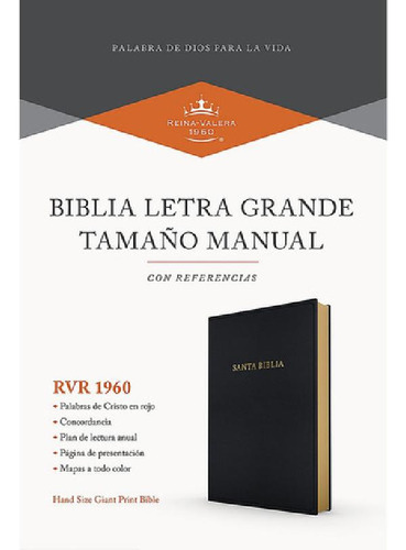 Libro - Biblia Letra Grande Tamaño Manual Con Referecias, N