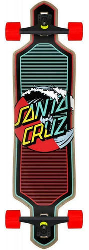 Santa Cruz Cruiser Skateboard Wave Dot Splice Drop Thru, 9.0