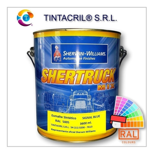 Esmalte Sintético Ral 5005 X 3.6 Lts. Azul Señales Brillante