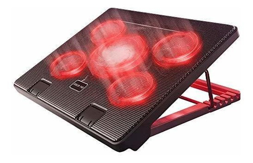 Ventilador Usb Para Laptop 17 Pulgadas Con Luces Led Rojas