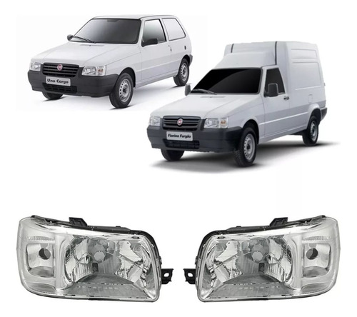 Juego X2 Optica Fiat Uno Fiorino Fire 2004 A 2014