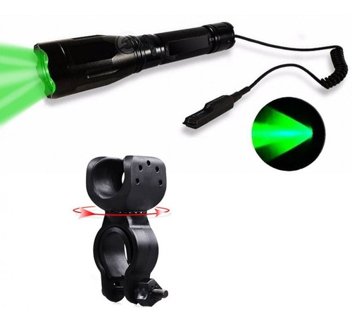 Lanterna Luz Verde Tática Led Cree P/ Sobrevivência Xm30985