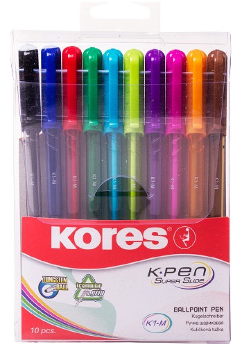 Boligrafo Colores Kores (estuche X 10 Colores) K1-m Fancy