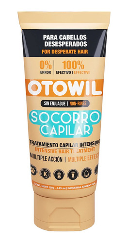 Tratamiento Socorro Capilar Cabello Sin Enjuague Otowil 120g