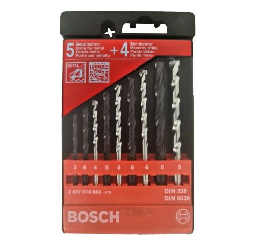 Juego De Brocas Para Metal Y Concreto Bosch 2607018663