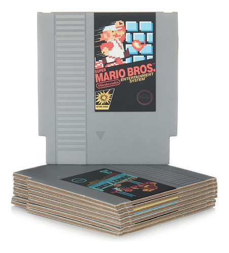 Posavasos Nintendo Nes Cartucho Retro 8 Unidades