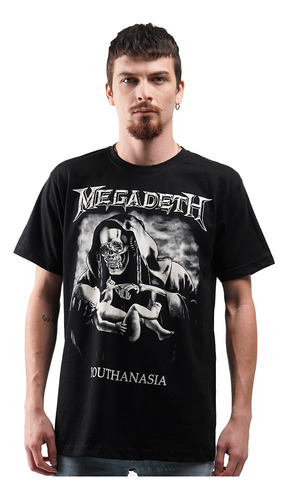 Camiseta Oficial Megadeth Vintage Youthanasia Rock Activity