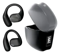 Comprar Audífonos Manos Libres Deportivos Open-ear Bluetooth Inalámbricos de alto volumen para llamadas MVPSMART OR2 Negro mate Con micrófono, luz LED, orificio para lanyard y pantalla digital