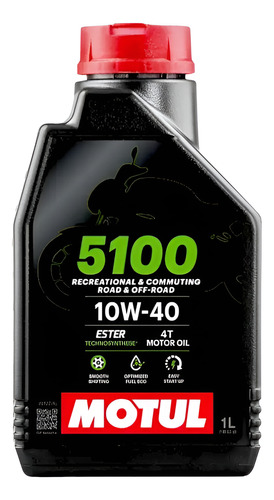 Aceite Motul 5100 4t 10w40 Semi Sintetico Moto 4t X 1 L