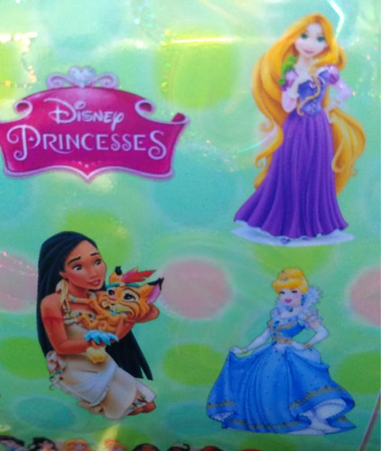 Sticker/calco Princesas A4 Resistente Al Agua