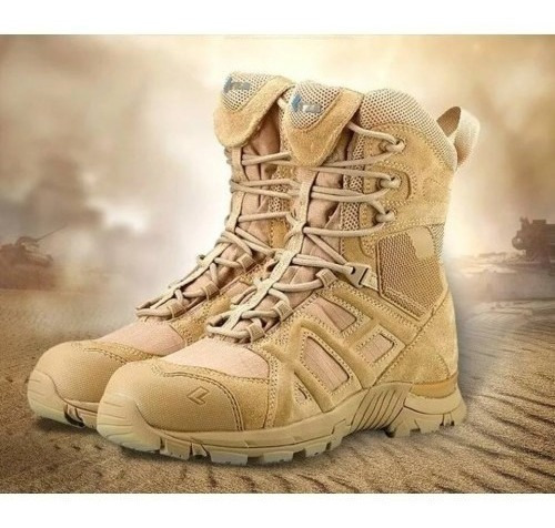 Bota Táctica Militar Airsoft Outdoor Atzb Color Ocre