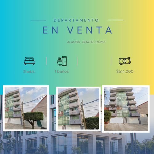 Ajrj Departamento En Venta En Alamos Benito Juárez Cerca De Tlalpan