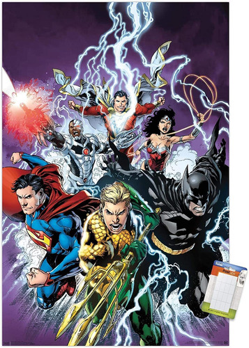 Dc Comics - Justice League - Póster De Pared Bolts, 22...