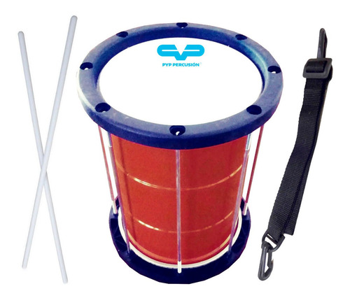 Imagen 1 de 9 de Repique 8 Color Pyp Percusion Con Correa Y Golpeador
