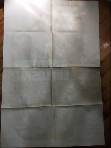 Poster La Aventura Explosiva Bauleo De Grazia 1977 C/cartel (Usado)