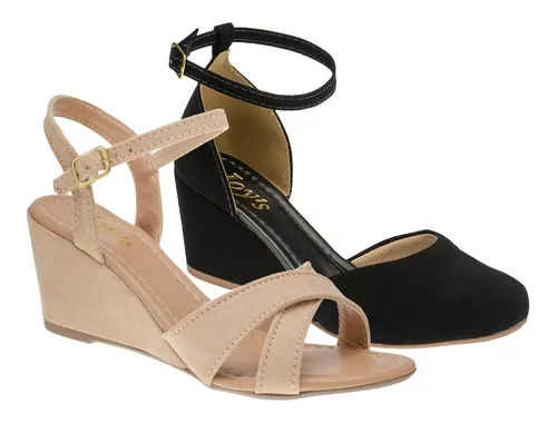 Sandalia salto plataforma baixo discount
