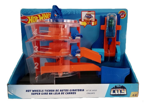 Hot Wheels City Pista Tienda Giratoria / Parque De Maniobras