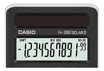 Calculadora Casio Scientific, Negra, 3 W X 5 H 225