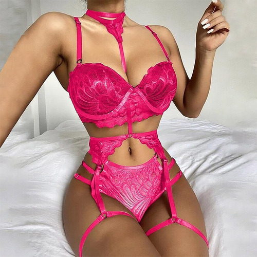 Set Sexy De Corsé Para Cuello, Liguero, Talla Grande