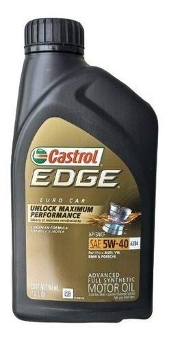 Aceite Sintetico Edge 5w-40us 1qt Castrol