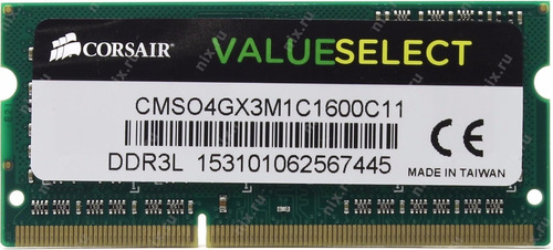 Memoria Corsair 4 Gb Ddr3l 1600 1.35v Para Laptop