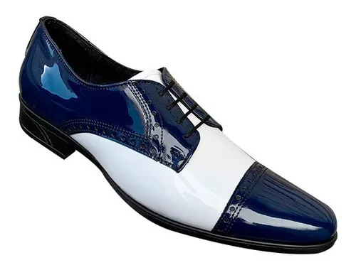 Zapato ¨pachuco Zanthy Shoes De Blanco/azul 300 Meses sin intereses