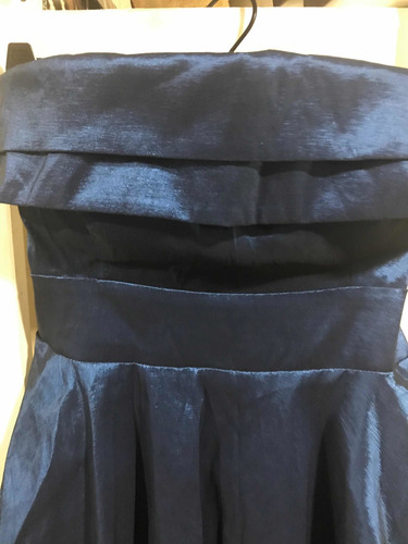 Vestido Straples Azul
