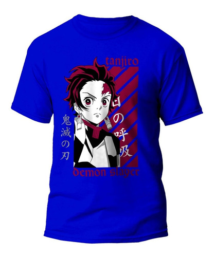 Polera Anime Tanjiro Kimetsu No Yaiba Demon Slayer