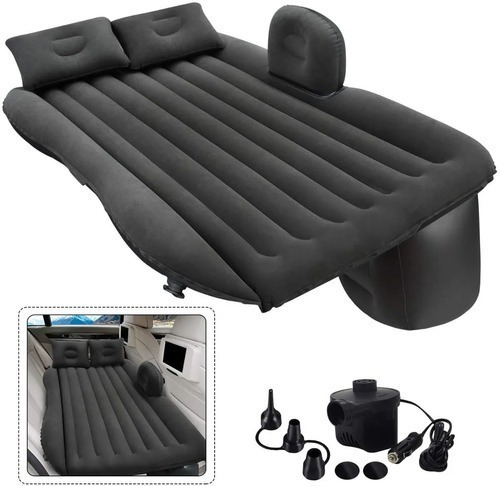 Colchón Inflable Para Auto Inflador 12v Y 2v Almohadas