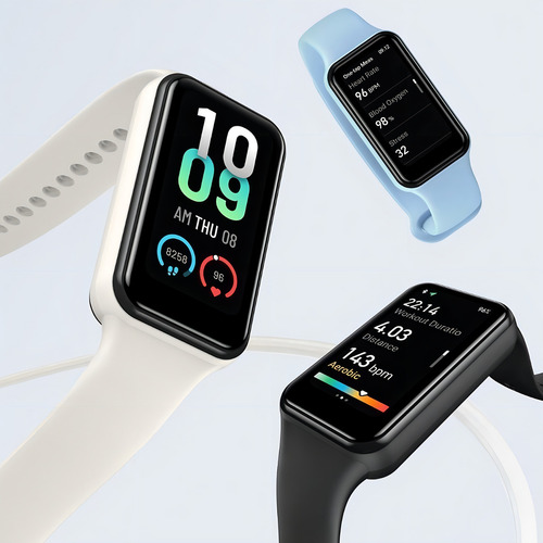 Reloj inteligente Amazfit Band 7 Global Smartwatch, pulsera inteligente, funda negra, pulsera negra