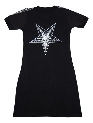 Vestido Street 666 Witch Bitch Pentagrama Rock Hitch