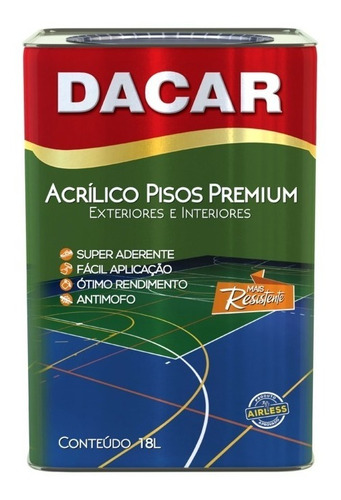Pintura Para Pisos Dacar Premium Latex Acrílico 18l