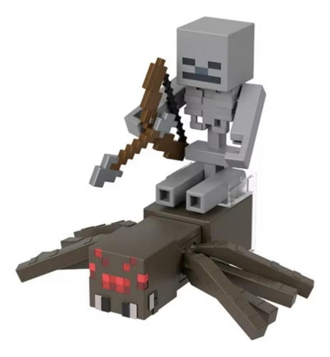 Esqueleto y araña de Minecraft - Mattel Gtt53-HLB29