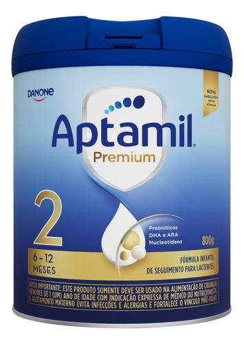 Fórmula Infantil Aptamil Premium 2 6-12 meses 800g Danone