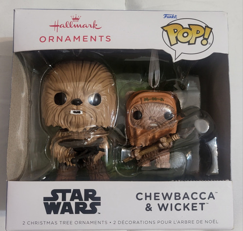 Ornamento Para Colgar Pop! Chewbacca & Wicket Star Wars