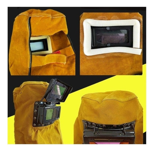 . Splash Resistant Leather Welder Mask